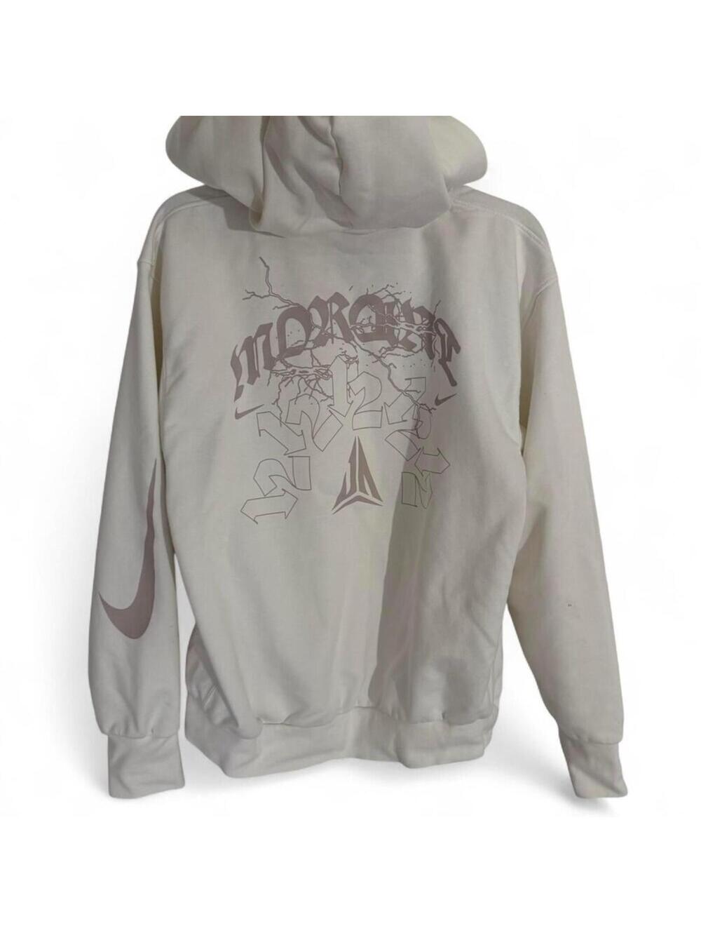 Nike Ja Standard Issue Dri-FIT Pullover Basketball Hoodie off white sweatshirt M